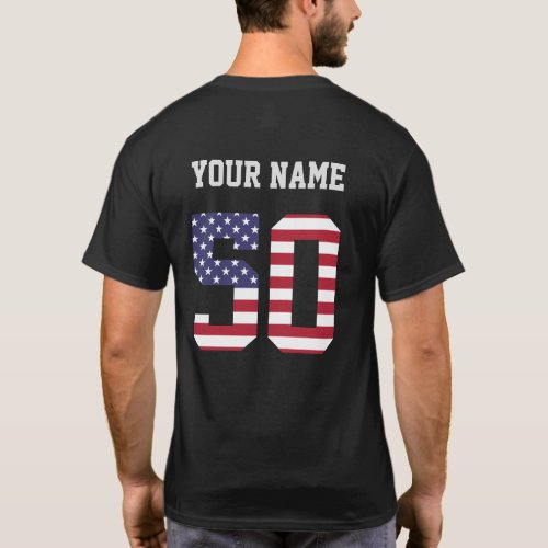 United States Number 50 Personalized  T_Shirt
