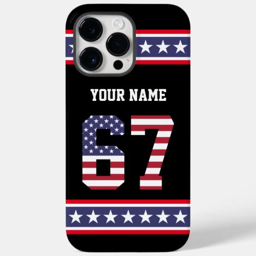 United States Number 67 Personalized Case_Mate iPhone 14 Pro Max Case