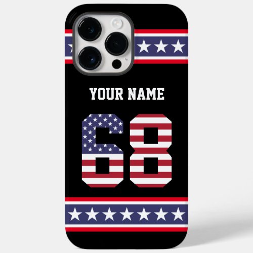 United States Number 68 Personalized Case_Mate iPhone 14 Pro Max Case