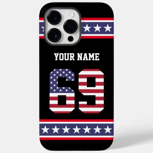 United States Number 69 Personalized Case_Mate iPhone 14 Pro Max Case