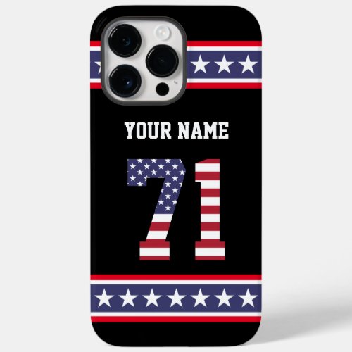 United States Number 71 Personalized Case_Mate iPhone 14 Pro Max Case
