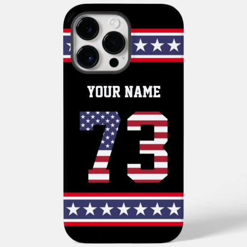 United States Number 73 Personalized Case_Mate iPhone 14 Pro Max Case