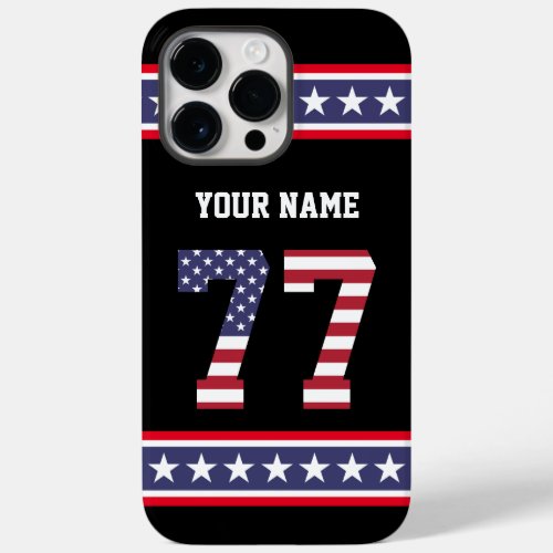 United States Number 77 Personalized Case_Mate iPhone 14 Pro Max Case