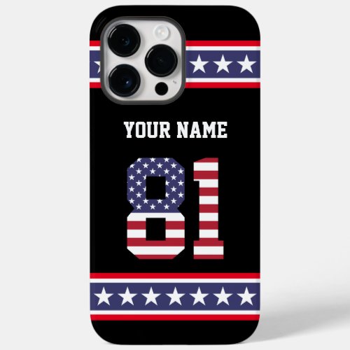 United States Number 81 Personalized Case_Mate iPhone 14 Pro Max Case