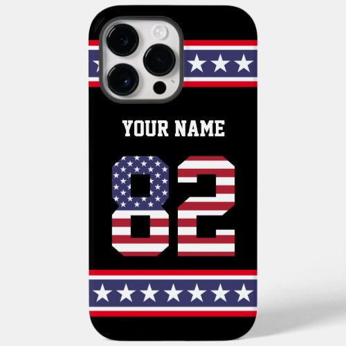 United States Number 82 Personalized Case_Mate iPhone 14 Pro Max Case