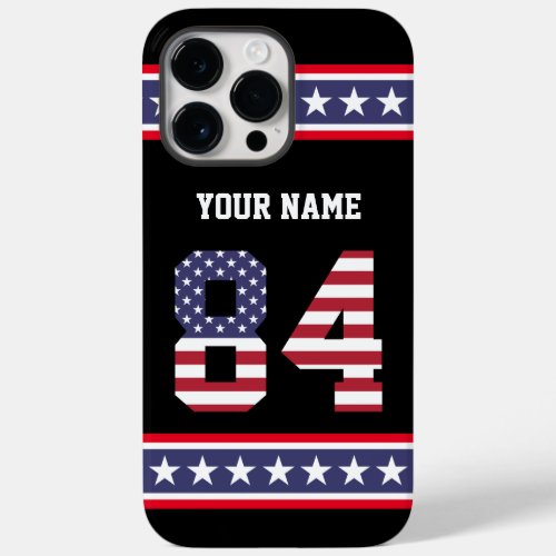 United States Number 84 Personalized Case_Mate iPhone 14 Pro Max Case