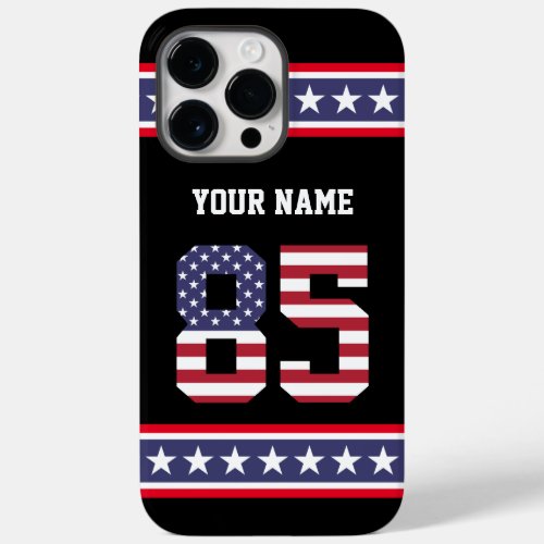 United States Number 85 Personalized Case_Mate iPhone 14 Pro Max Case