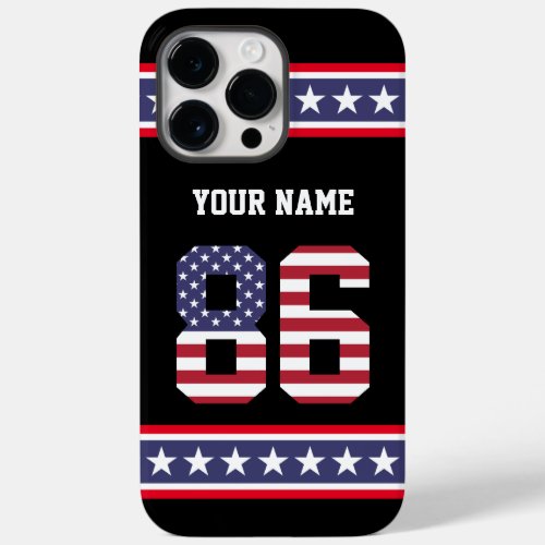 United States Number 86 Personalized Case_Mate iPhone 14 Pro Max Case