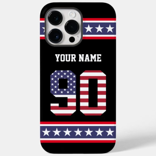 United States Number 90 Personalized Case_Mate iPhone 14 Pro Max Case