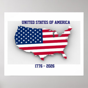 United States Of America 1776-2026 Anniversary Poster