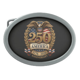 United States of America 250th Anniversary Belt Buckle