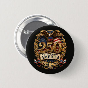 United States of America 250th Anniversary Button