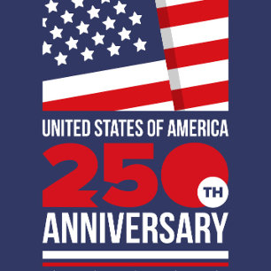 United States of America 250th Anniversary Flag