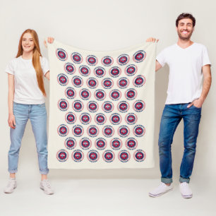 United States of America 50 States Fleece Blanket