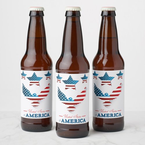 United States of America Beer Label