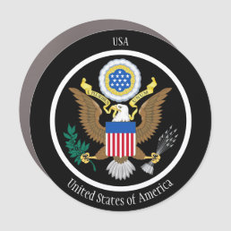 United States of America Coat of Arms Patriotic Car Magnet