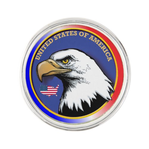 United States of America Eagle Lapel Pin