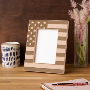 United States of America flag 5 x 7 portrait Engraved Frames