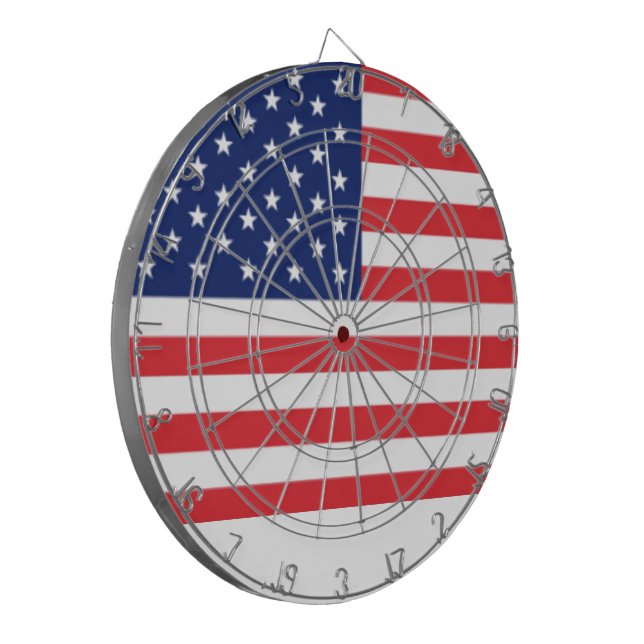 United States Of America Flag Dart Board (Front Left)