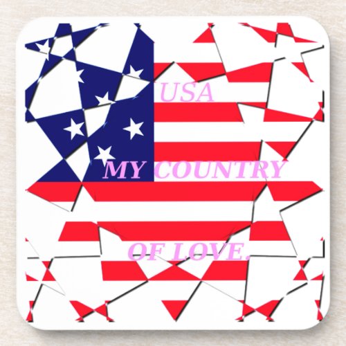 United States of America Flag  Drink Coaster