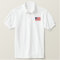 United States of America flag embroidered shirt