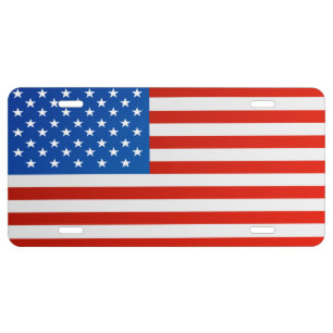 United States of America Flag front license plate