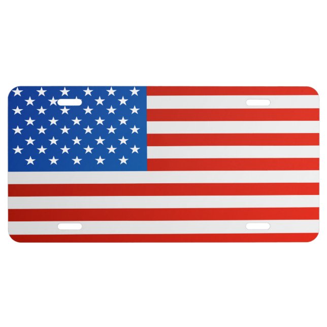 United States of America Flag front license plate (Front)