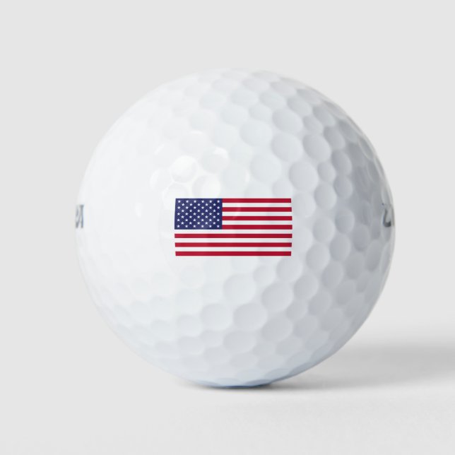 United States of America Flag Golf Balls (Front)