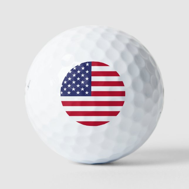 United States of America Flag Golf Balls (Front)