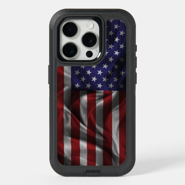 United States Of America Flag iPhone 15 Pro Case (Back)