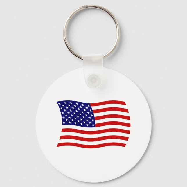 United States of America Flag Keychain (Front)