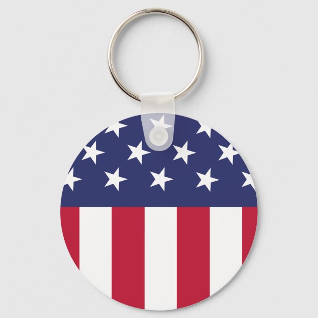 United States of America Flag Keychain (Front)