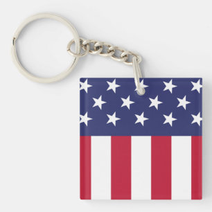 United States of America Flag Keychain