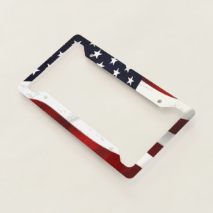 UNITED STATES OF AMERICA FLAG LICENSE PLATE FRAME