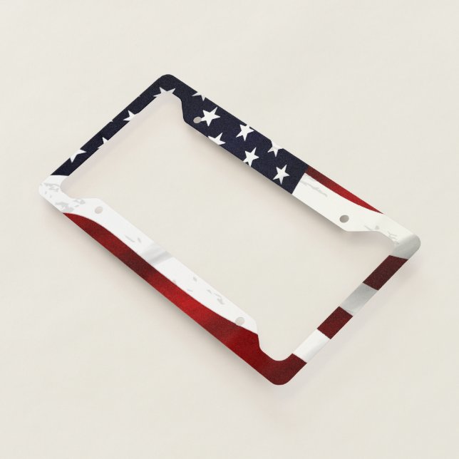 UNITED STATES OF AMERICA FLAG LICENSE PLATE FRAME (3/4)