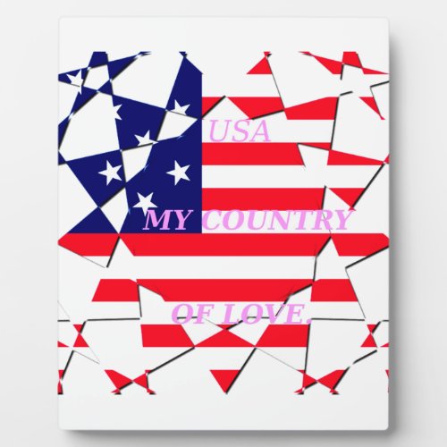 United States of America Flag  Plaque