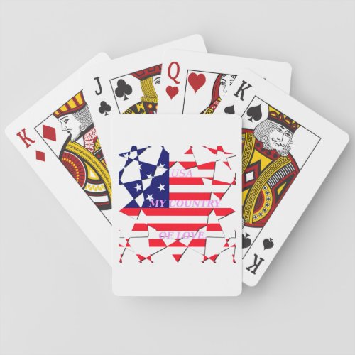United States of America Flag  Playing Cards