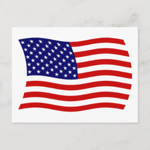 United States of America Flag Postcard