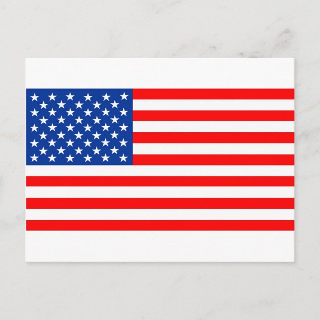 United States of America flag Postcard (Front)