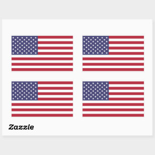 United States of America Flag Rectangle Stickers