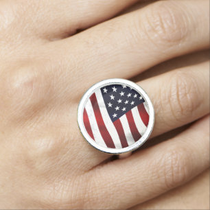 UNITED STATES OF AMERICA FLAG RING