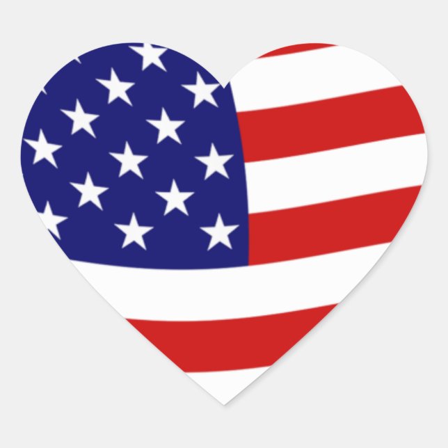 United States of America Flag Sticker (Front)