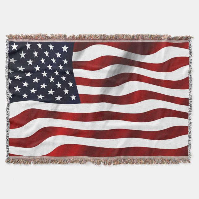UNITED STATES OF AMERICA FLAG THROW BLANKET (Front)
