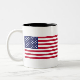 United States of America Flag Two-Tone Coffee Mug