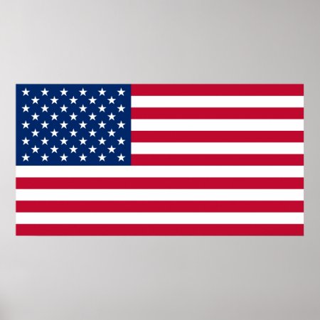 United States Of America Flag Usa Us Flagge Poster