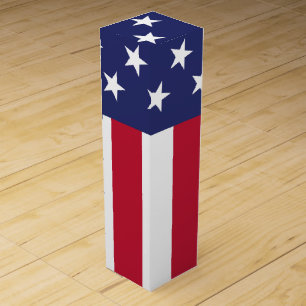 United States of America Flag Wine Box