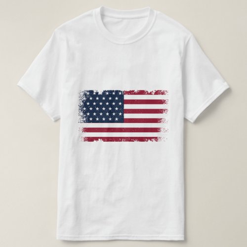United States of America Grunge Vector Flag T_Shirt