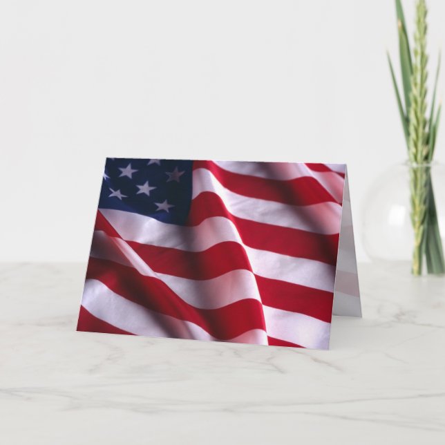 United States of America National  Flag Card (Front)