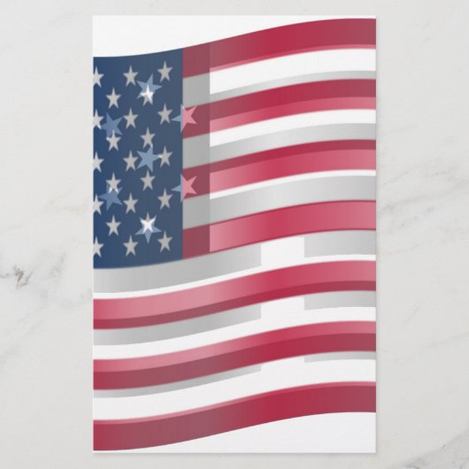 United States of America National Flag Colors Art (Front)