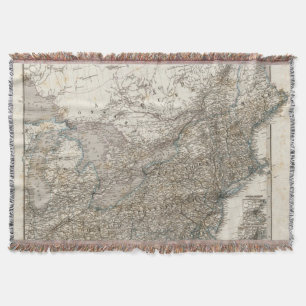 United States of America North east Throw Blanket